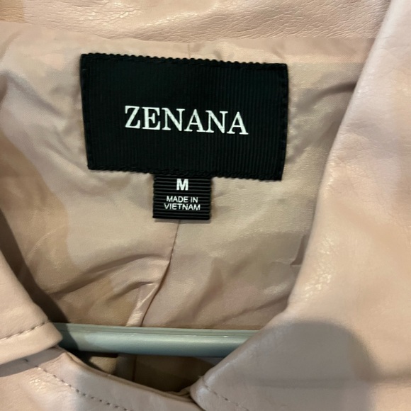 NWOT ZENANA Faux Leather Biker Jacket - Picture 3 of 3